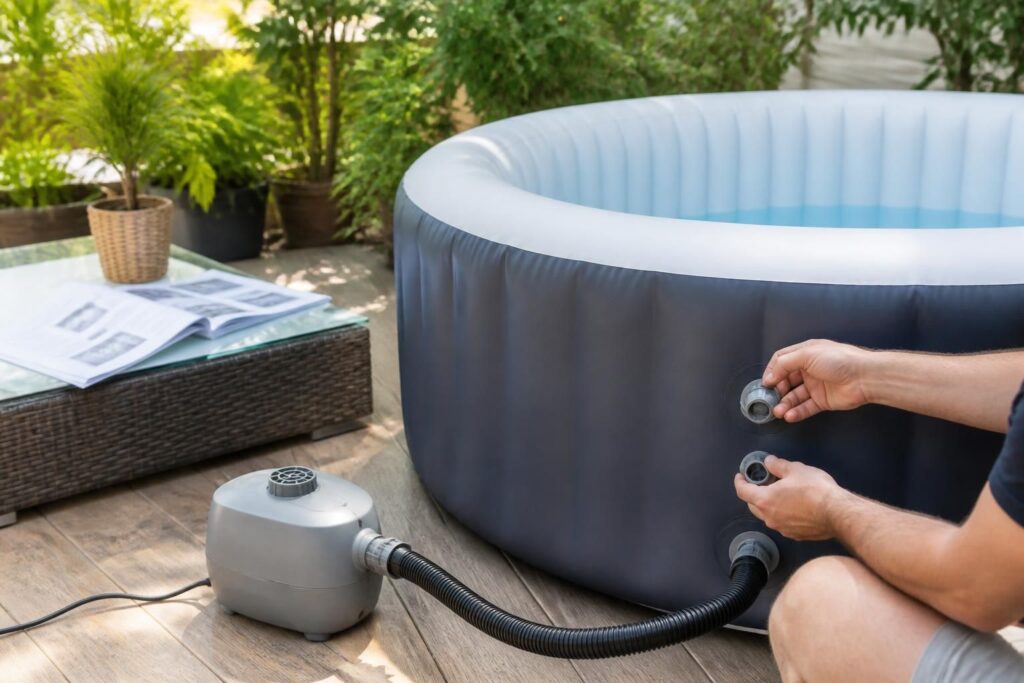 découvrez nos astuces efficaces pour réussir le gonflage de votre spa intex, lay z spa et bestway facilement et rapidement.