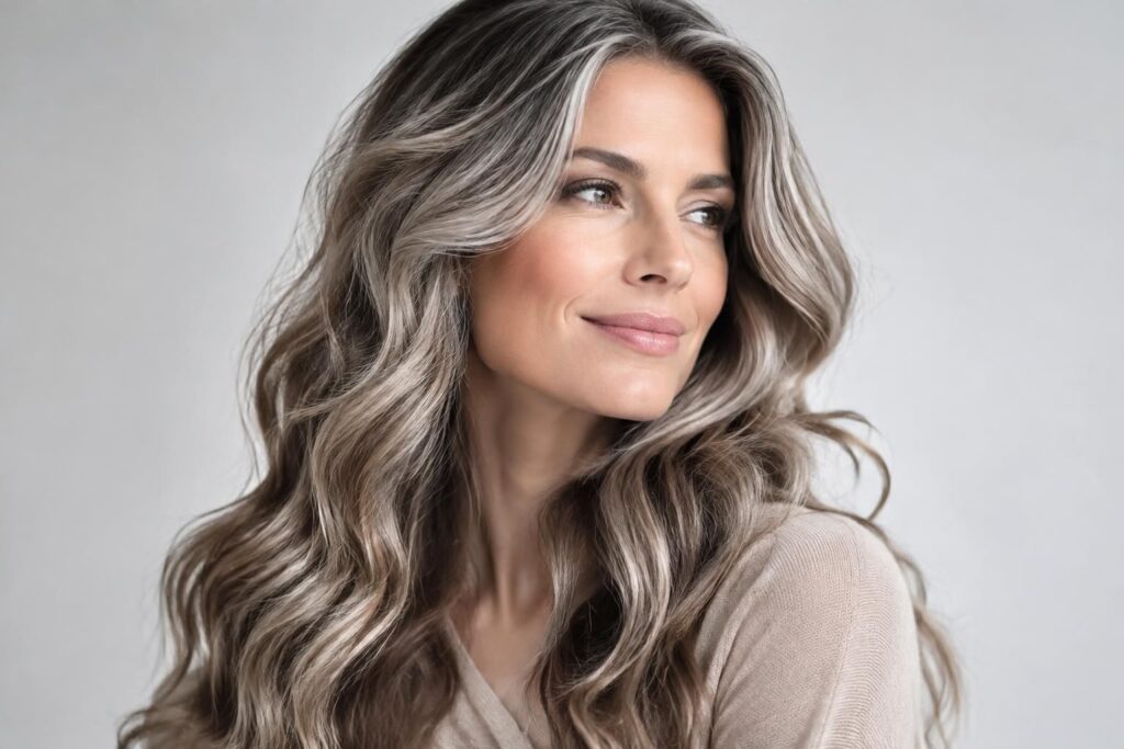 Balayage gris sur châtain clair ou foncé : comment réussir ce look élégant ?
