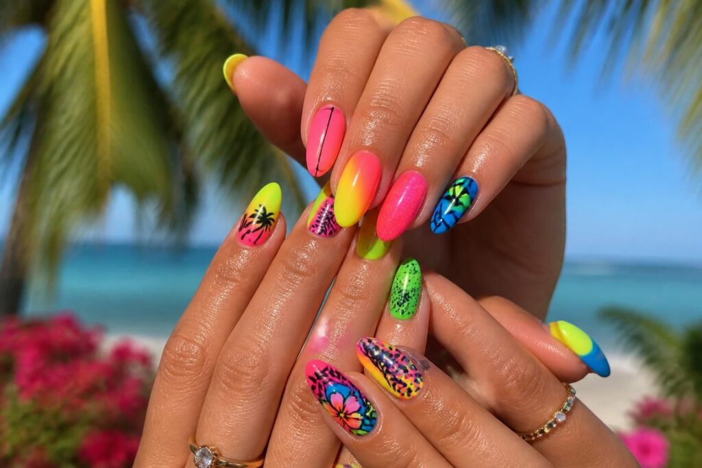 découvrez les meilleurs modèles d’ongles fluo pour l’été avec des couleurs vibrantes et des styles tendance à adopter pour un look estival éclatant.